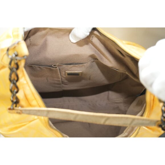 Fendi Yellow Zucca Monogram Bag - Picture 7 of 9